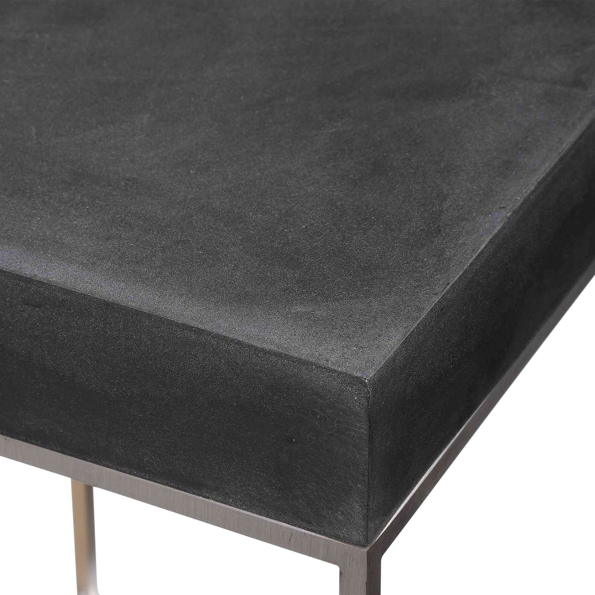 Uttermost Jase Black Concrete Accent Table | Accent Tables | Modishstore - 5