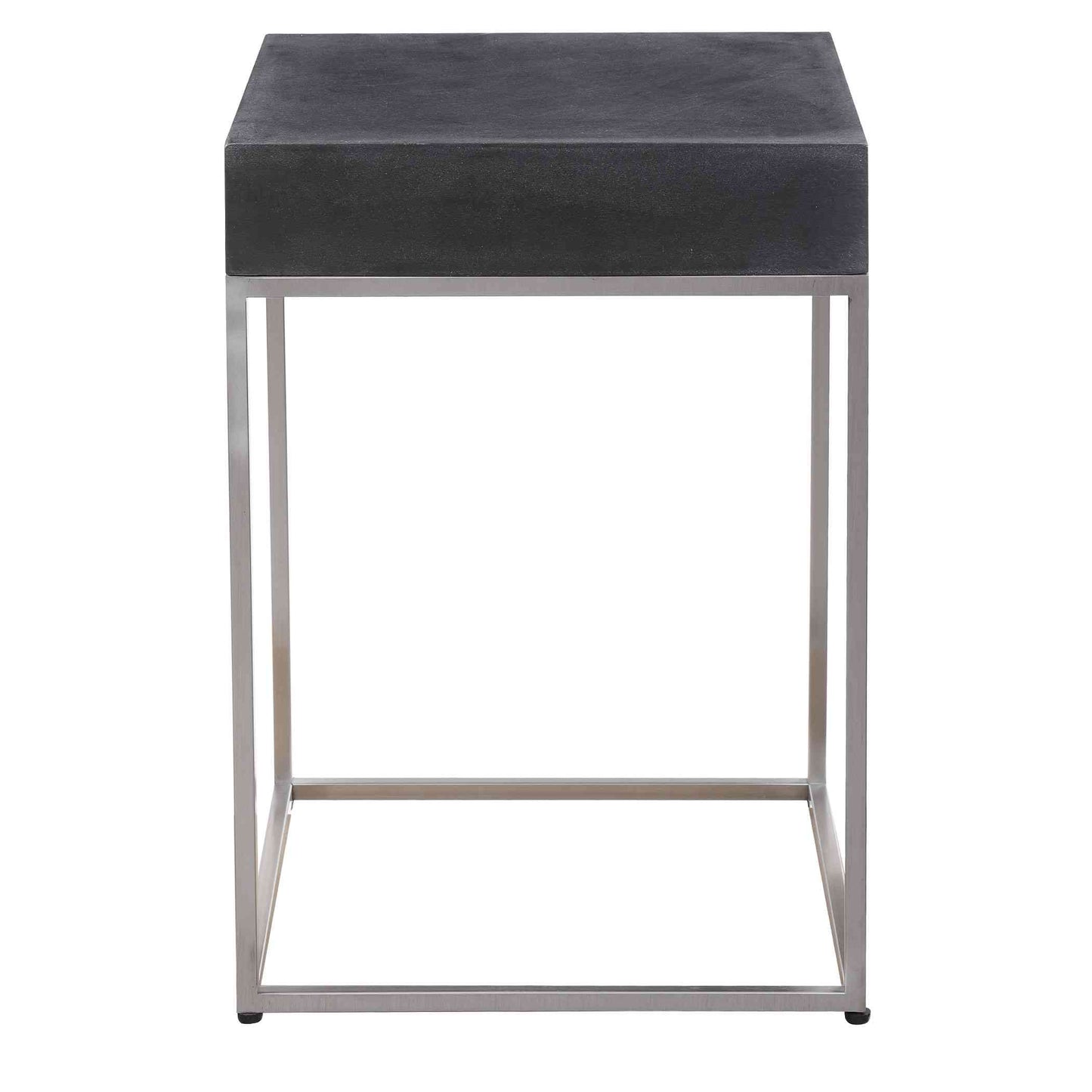 Uttermost Jase Black Concrete Accent Table | Accent Tables | Modishstore