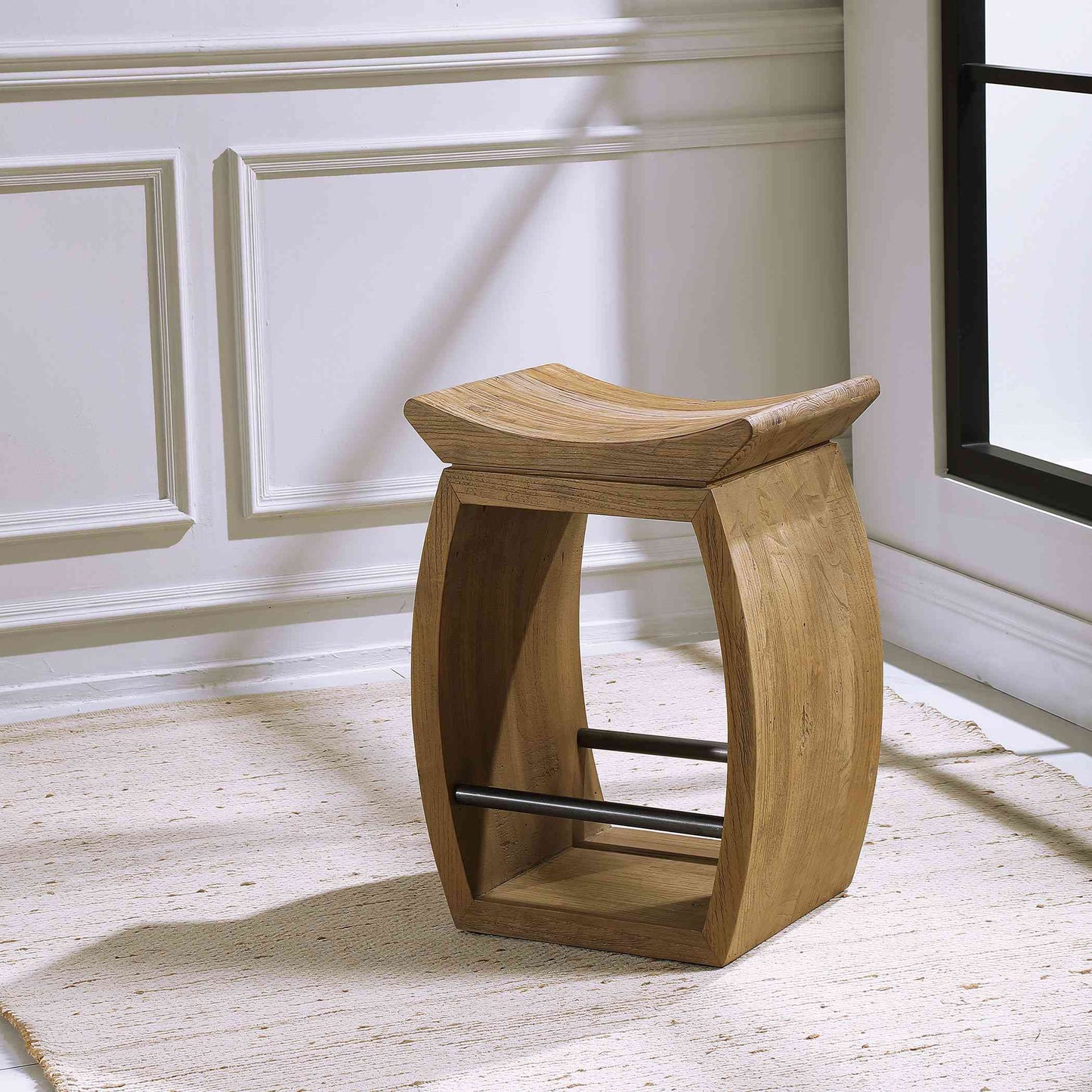 Uttermost Connor Modern Wood Counter Stool | Counter Stools | Modishstore - 2