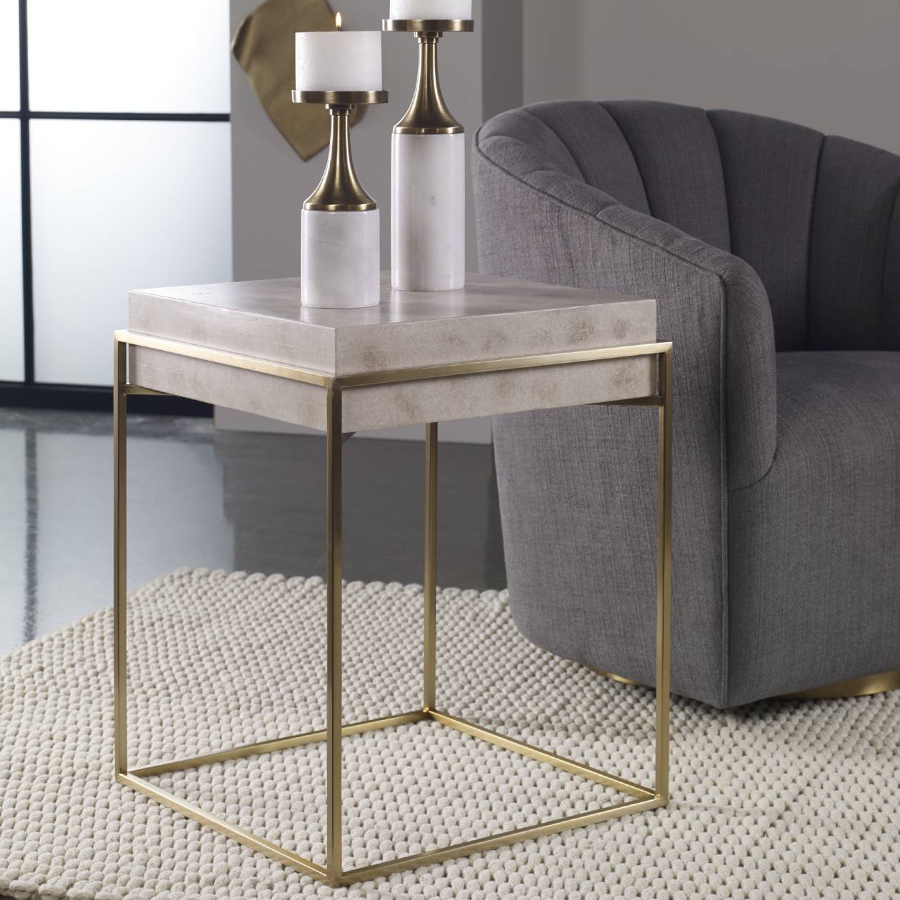 Uttermost Inda Modern Accent Table | Modishstore | Accent Tables