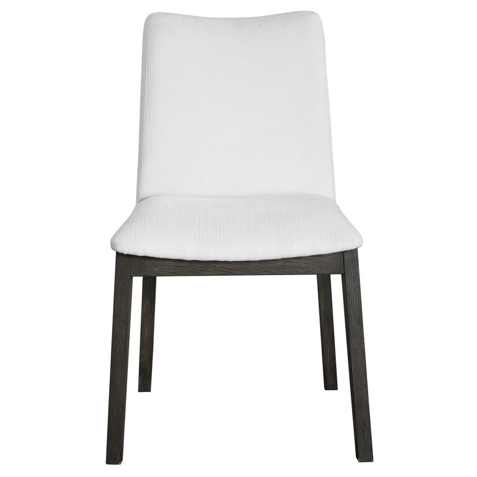 Uttermost Delano White Armless Chair S/2 | Modishstore | Side Chairs-2