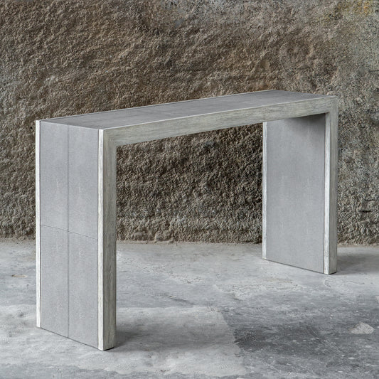 Uttermost Aerina Aged Gray Console Table | Modishstore | Console Tables