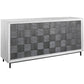 Uttermost Checkerboard 4 Door Gray Cabinet | Modishstore | Cabinets-7