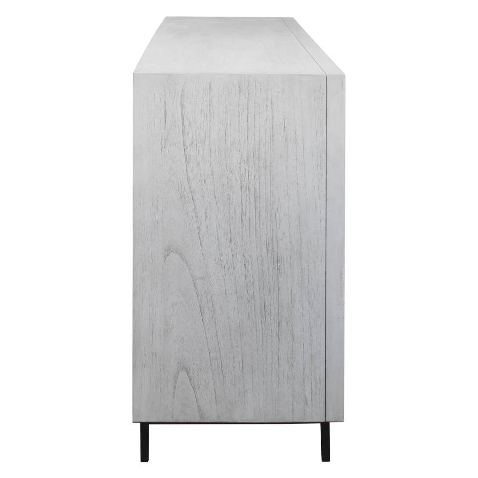 Uttermost Checkerboard 4 Door Gray Cabinet | Modishstore | Cabinets-8