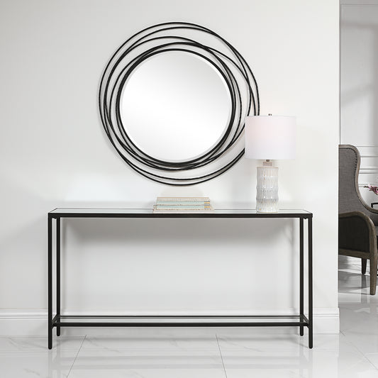 Uttermost Hayley Black Console Table | Modishstore | Console Tables