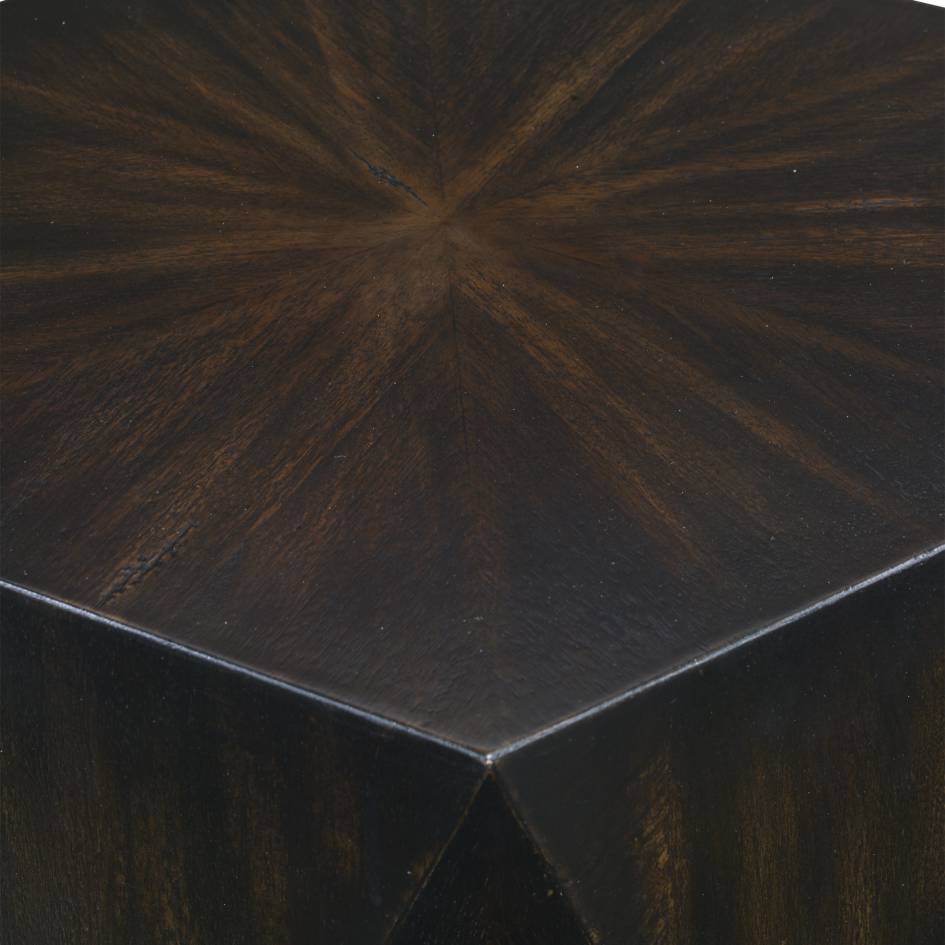 Uttermost Volker Black Wooden Side Table | Modishstore | Side Tables-3
