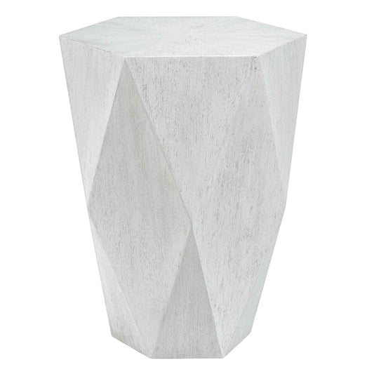 Uttermost Volker White Side Table | Side Tables | Modishstore