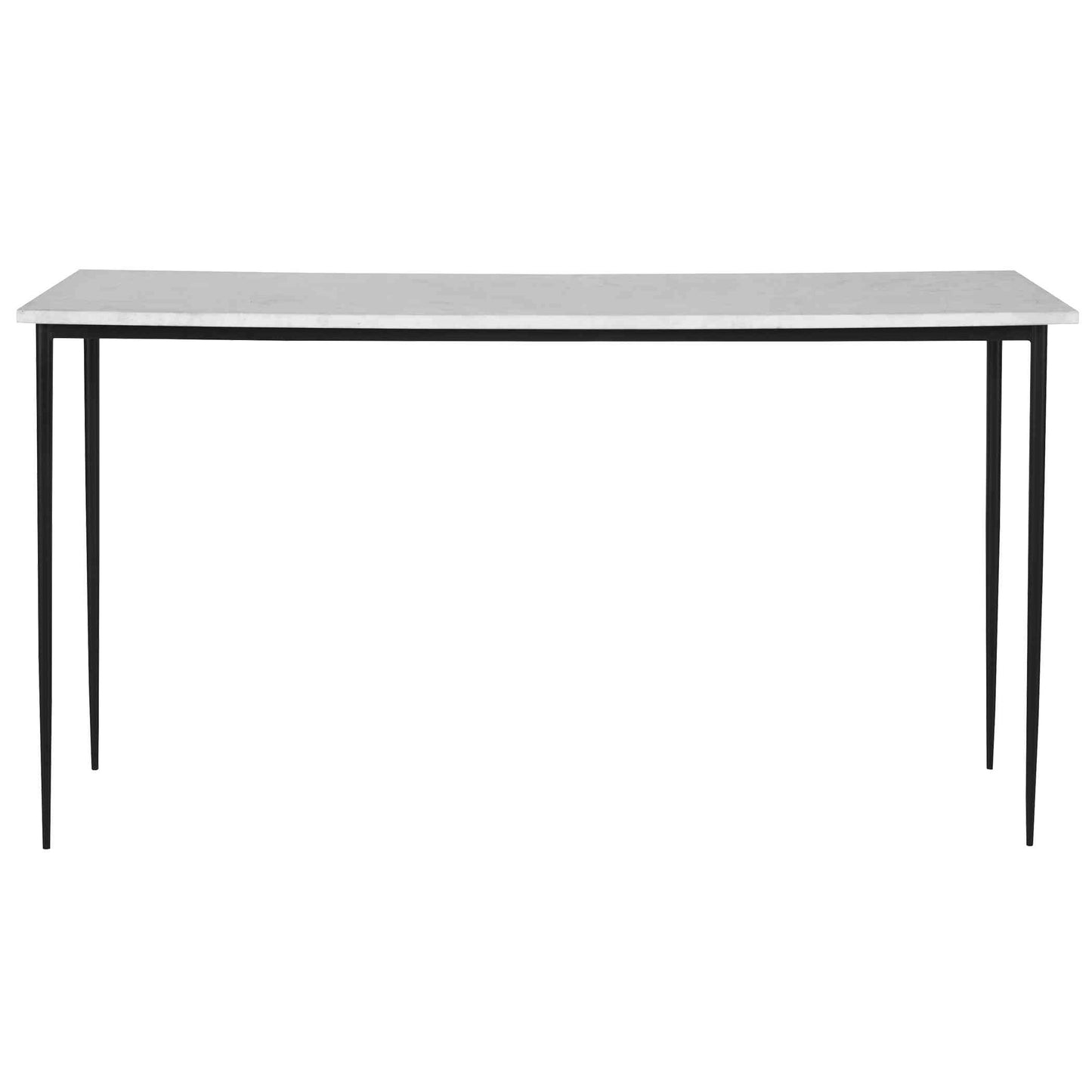 Uttermost Nightfall White Marble Console Table | Console Tables | Modishstore