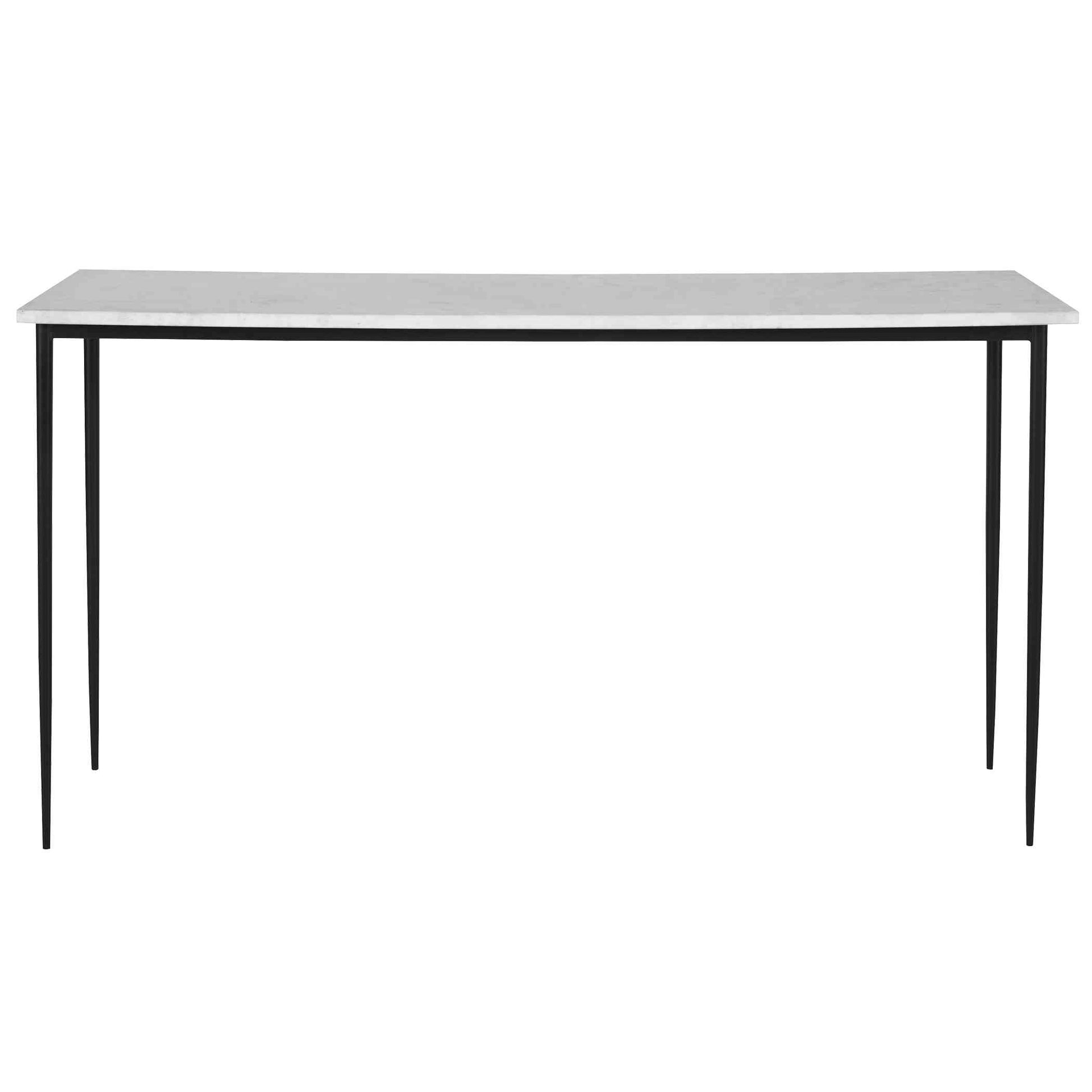 Uttermost Nightfall White Marble Console Table | Console Tables | Modishstore