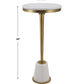 Uttermost Edifice White Marble Drink Table | Accent Tables | Modishstore - 3
