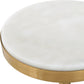 Uttermost Edifice White Marble Drink Table | Accent Tables | Modishstore - 4