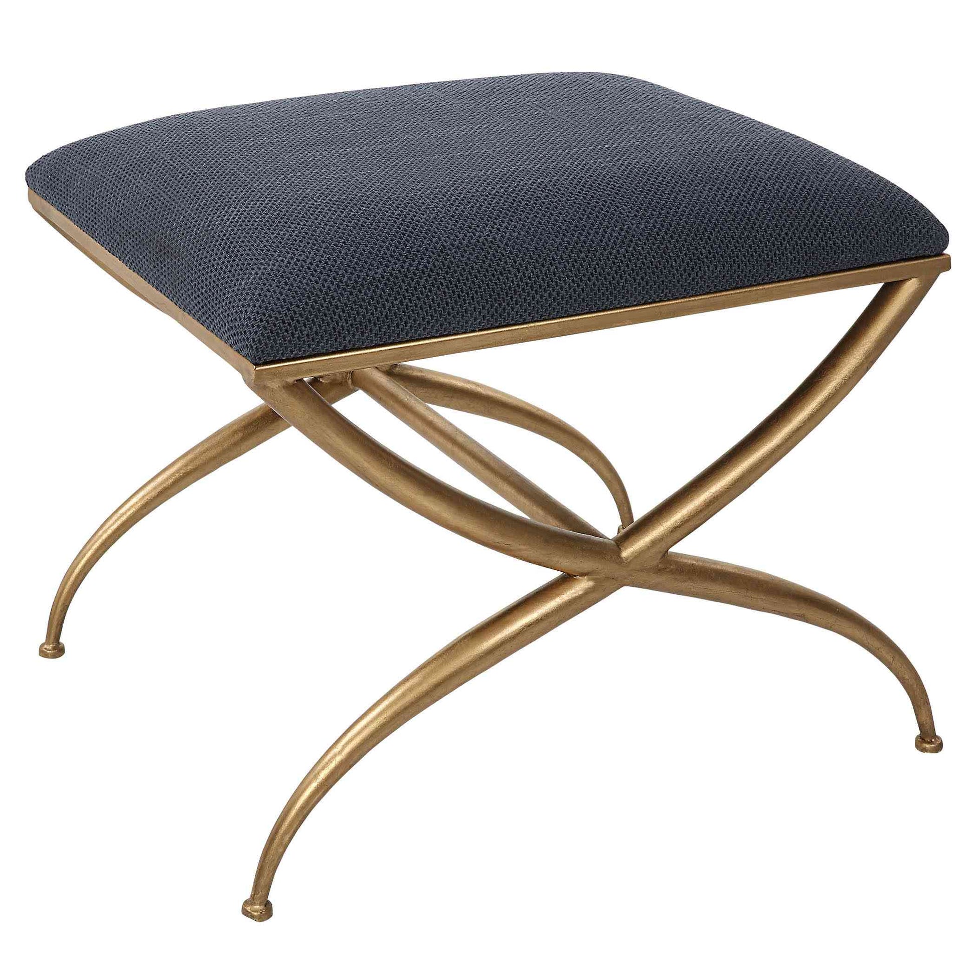 Uttermost Crossing Small Navy Bench | Benches | Modishstore - 5