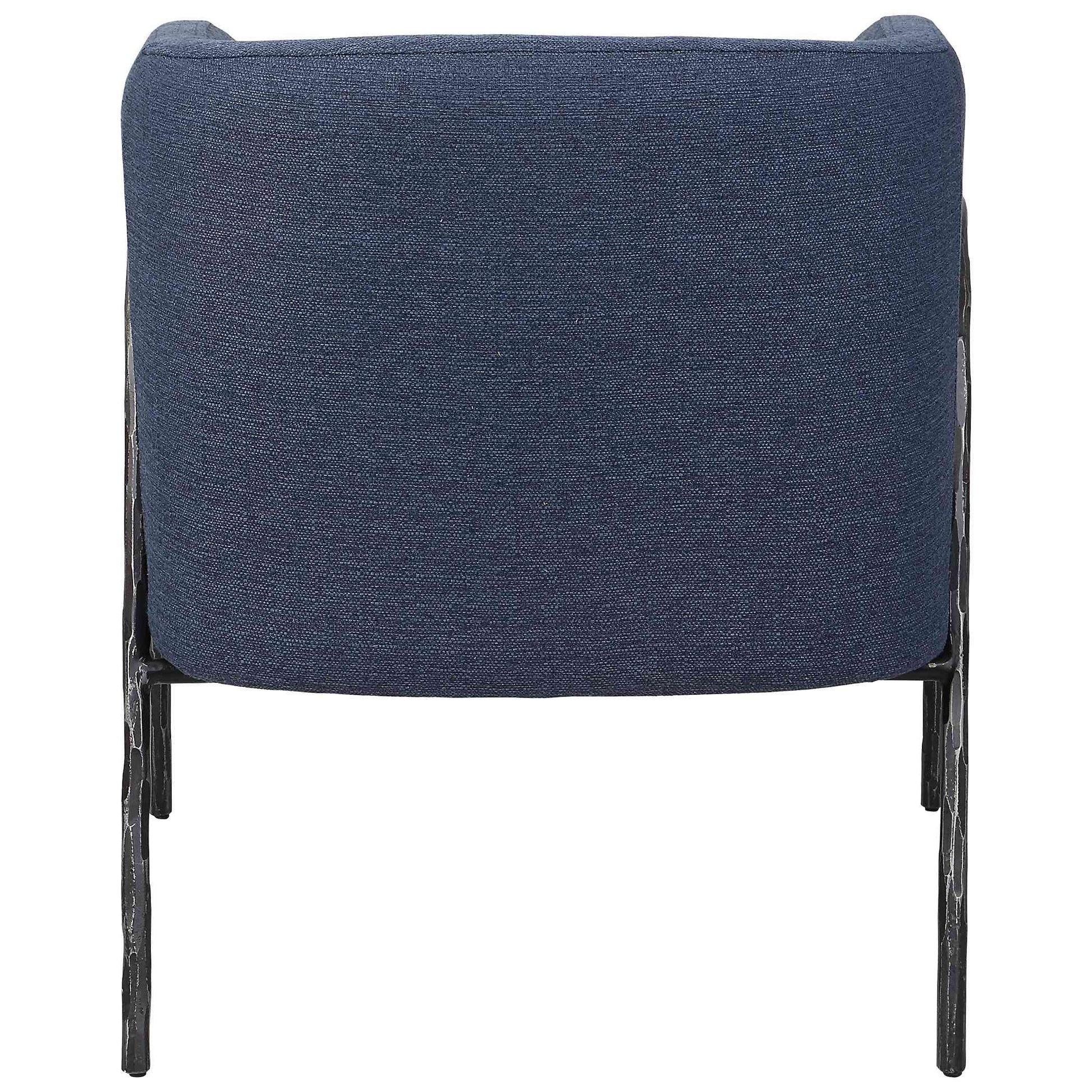 Uttermost Jacobsen Denim Barrel Chair | Accent Chairs | Modishstore - 5