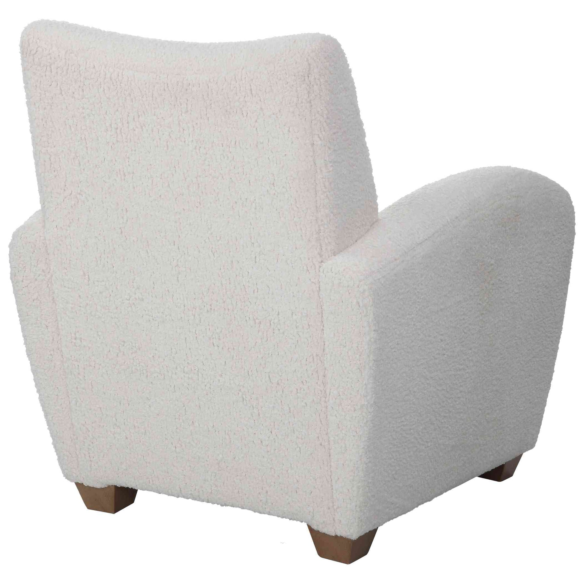 Uttermost Teddy White Shearling Accent Chair | Accent Chairs | Modishstore - 3