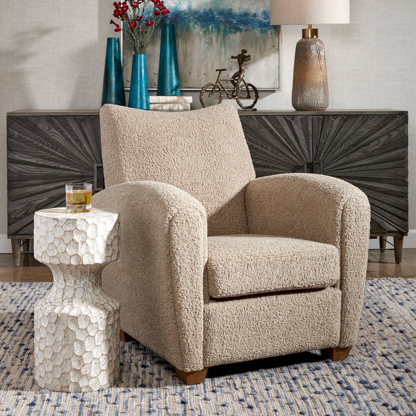 Uttermost Teddy Latte Accent Chair | Accent Chairs | Modishstore