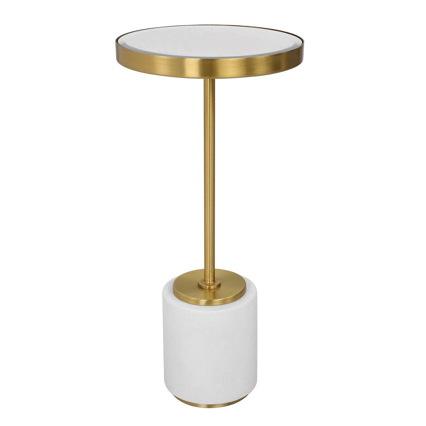 Uttermost Laurier White Drink Table | Accent Tables | Modishstore - 2