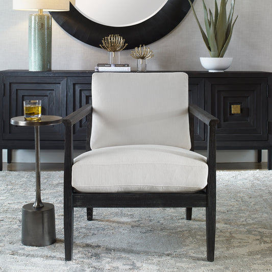 Uttermost Brunei White Accent Chair | Accent Chairs | Modishstore