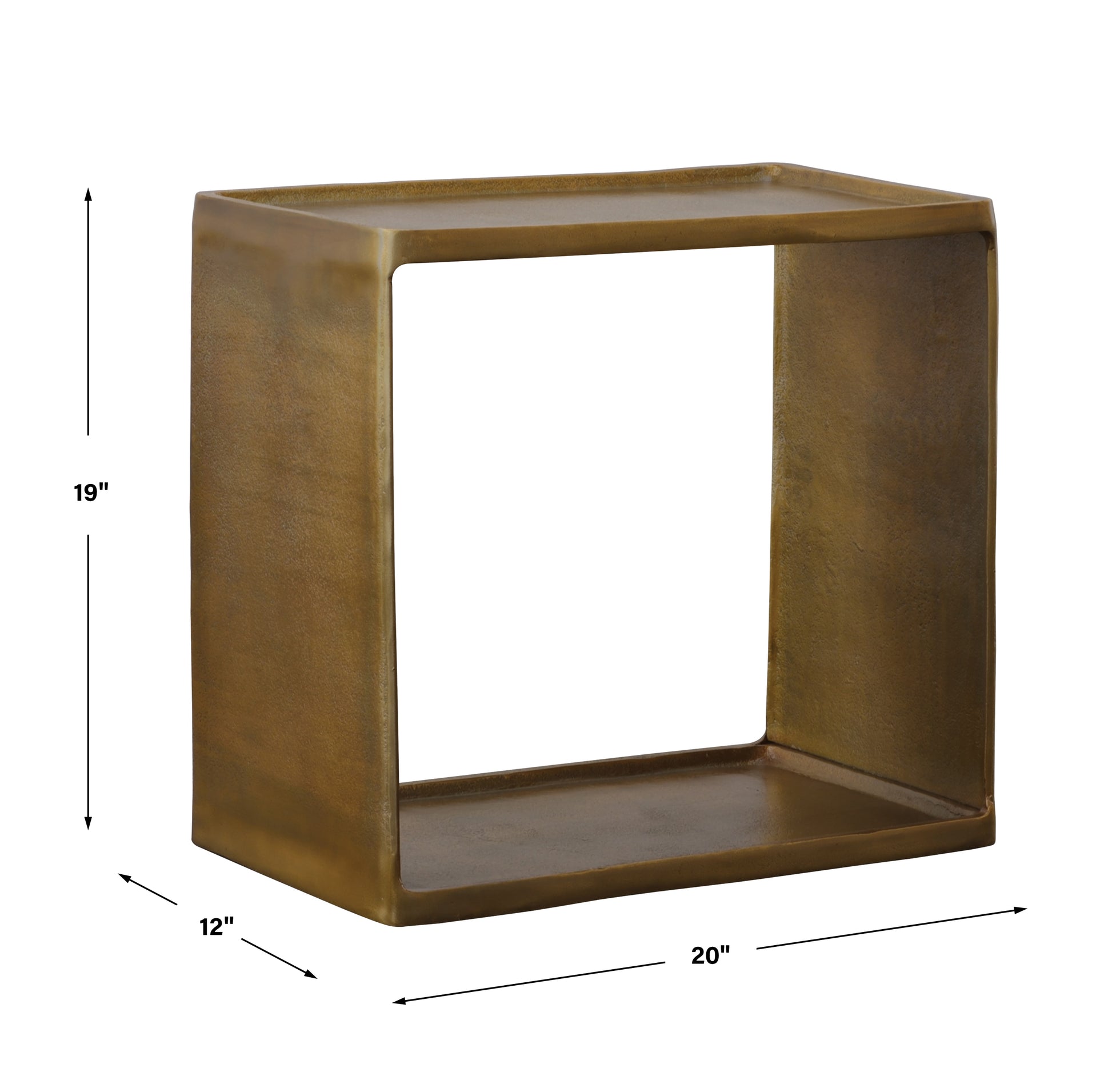 Uttermost Derwent Antique Brass Side Table | Accent Tables | Modishstore - 3