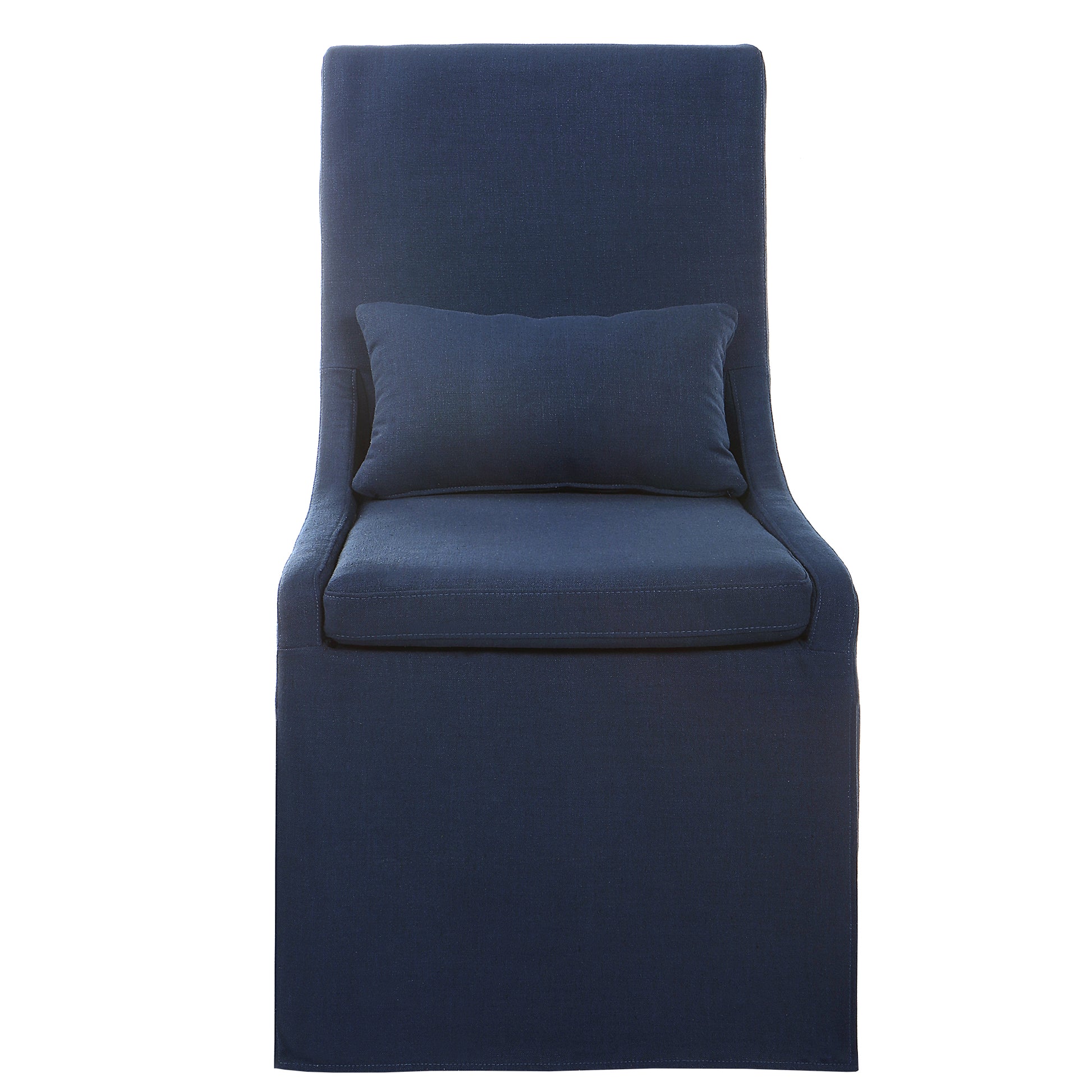 Uttermost Coley Denim Armless Chair | Accent Chairs | Modishstore - 2