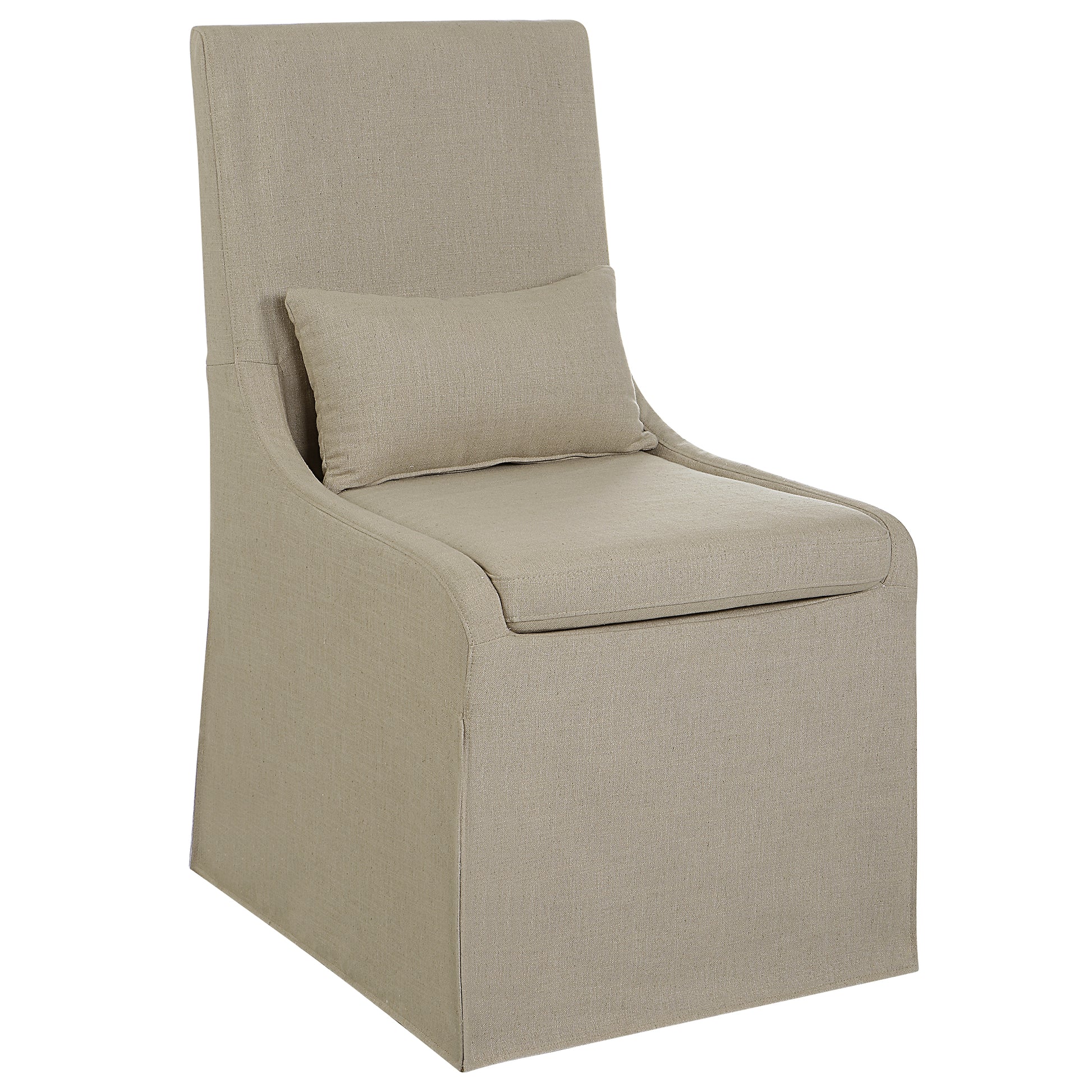 Uttermost Coley Tan Armless Chair | Accent Chairs | Modishstore - 4