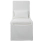 Uttermost Coley White Armless Chair | Accent Chairs | Modishstore - 2