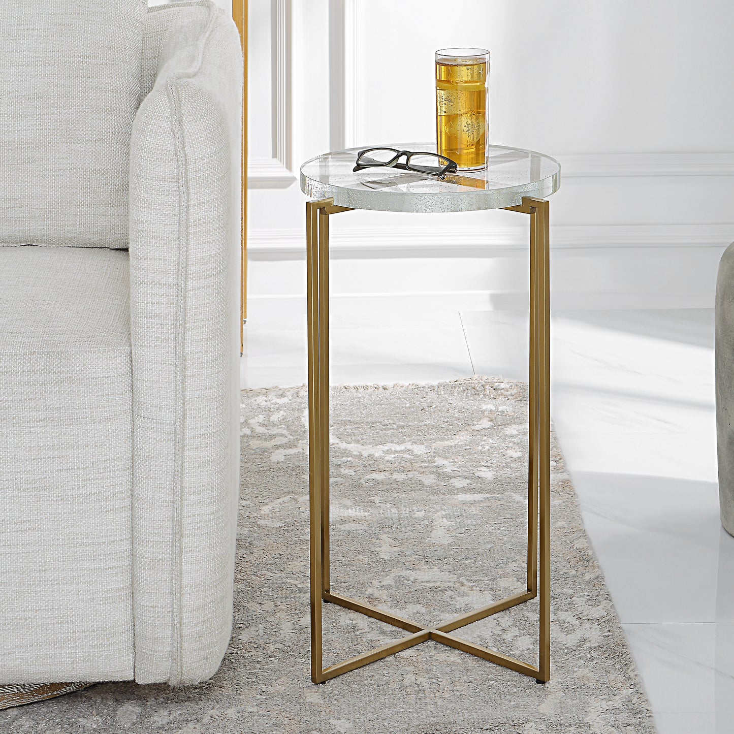 Uttermost Star-crossed Glass Accent Table | Accent Tables | Modishstore - 4
