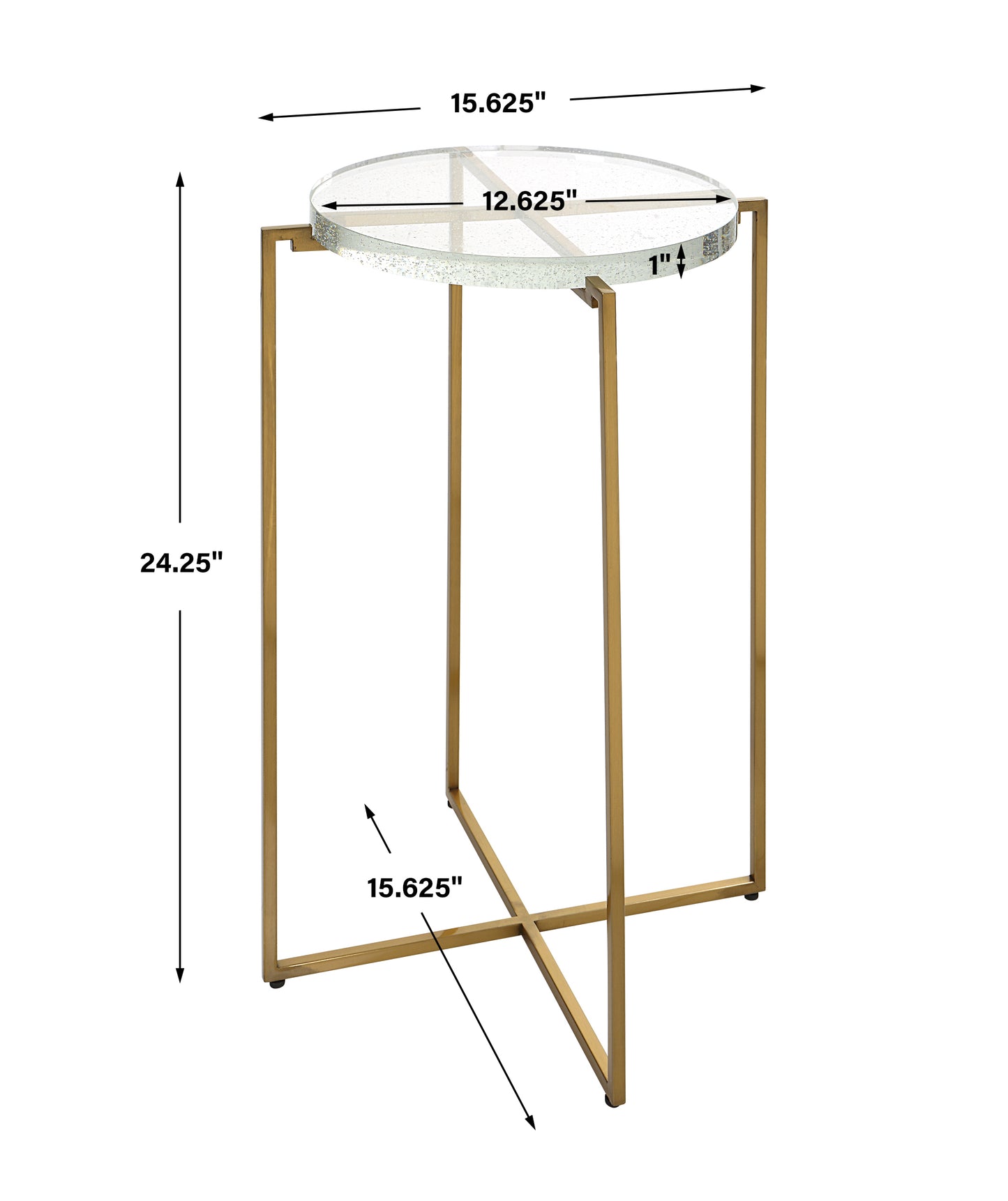 Uttermost Star-crossed Glass Accent Table | Accent Tables | Modishstore - 3