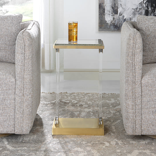 Uttermost Muse Seeded Glass Accent Table | Accent Tables | Modishstore