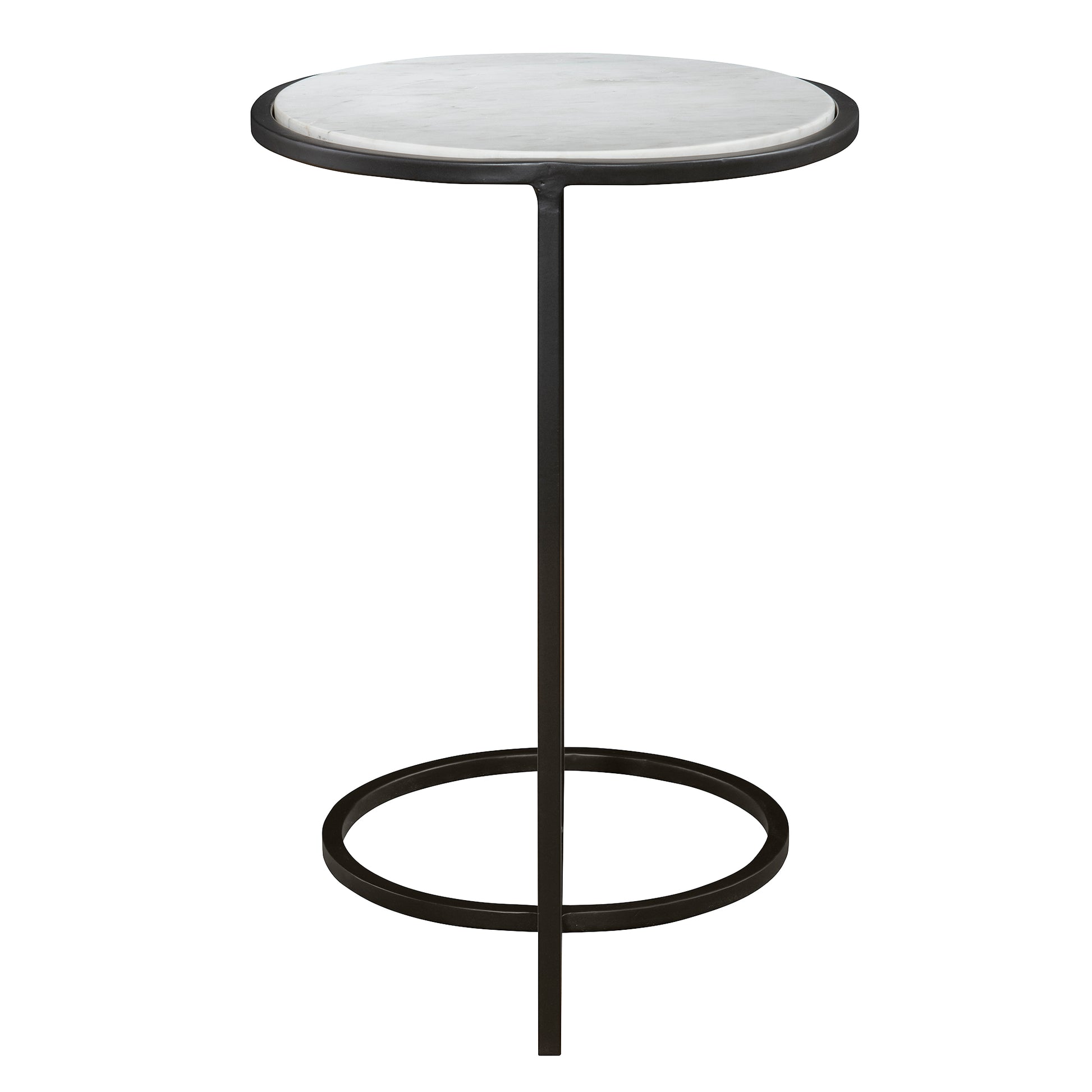 Uttermost Twofold White Marble Accent Table | Accent Tables | Modishstore - 6