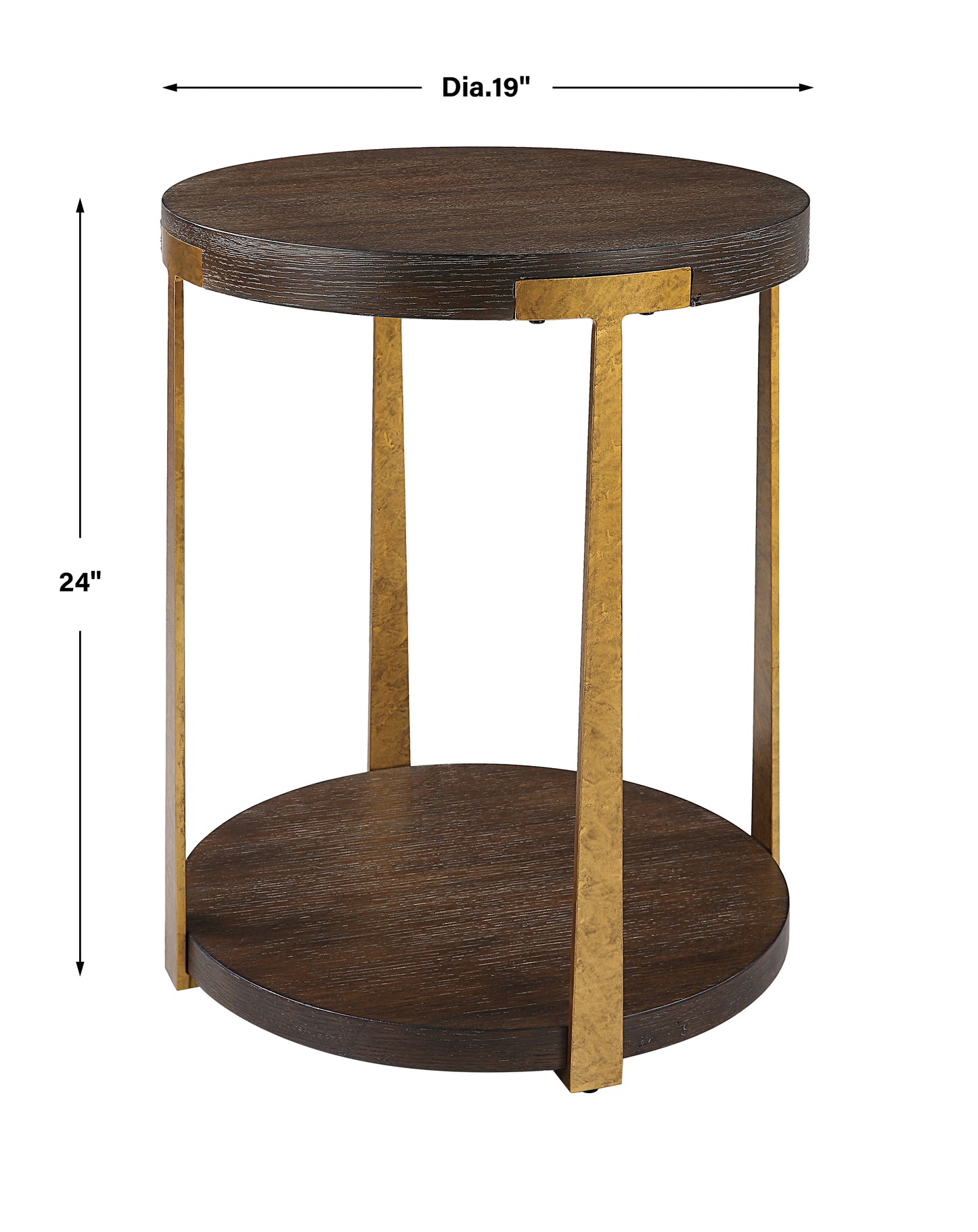 Uttermost Palisade Round Wood Side Table | Accent Tables | Modishstore - 3