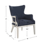 Uttermost Gordonston Blue Fabric Accent Chair | Accent Chairs | Modishstore - 3