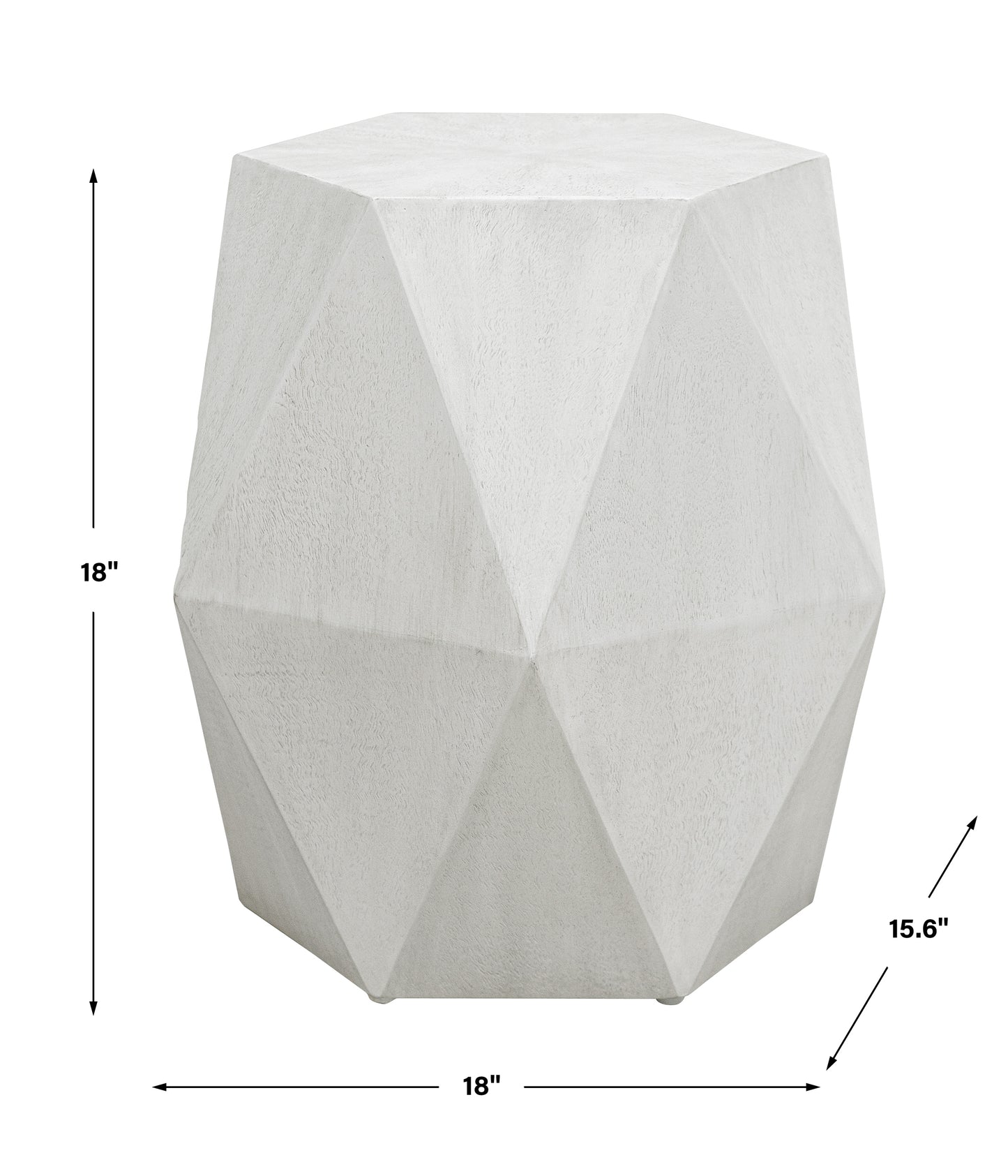 Uttermost Volker White Geometric Accent Table | Accent Tables | Modishstore - 3