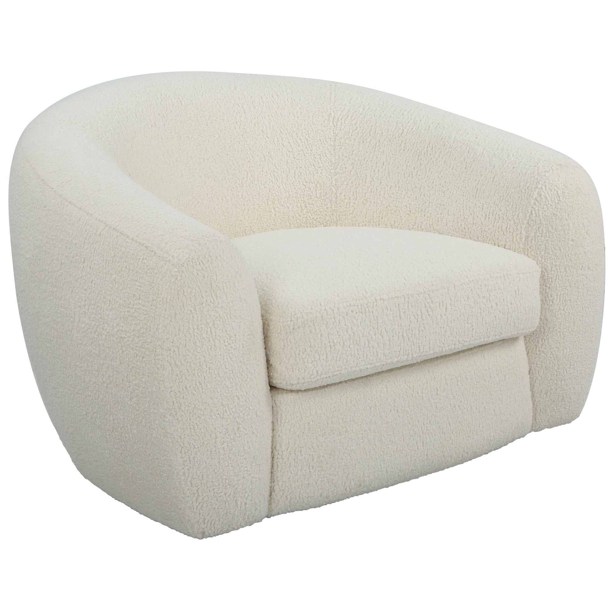 Uttermost Capra  Art Deco White Swivel Chair | Accent Chairs | Modishstore - 7