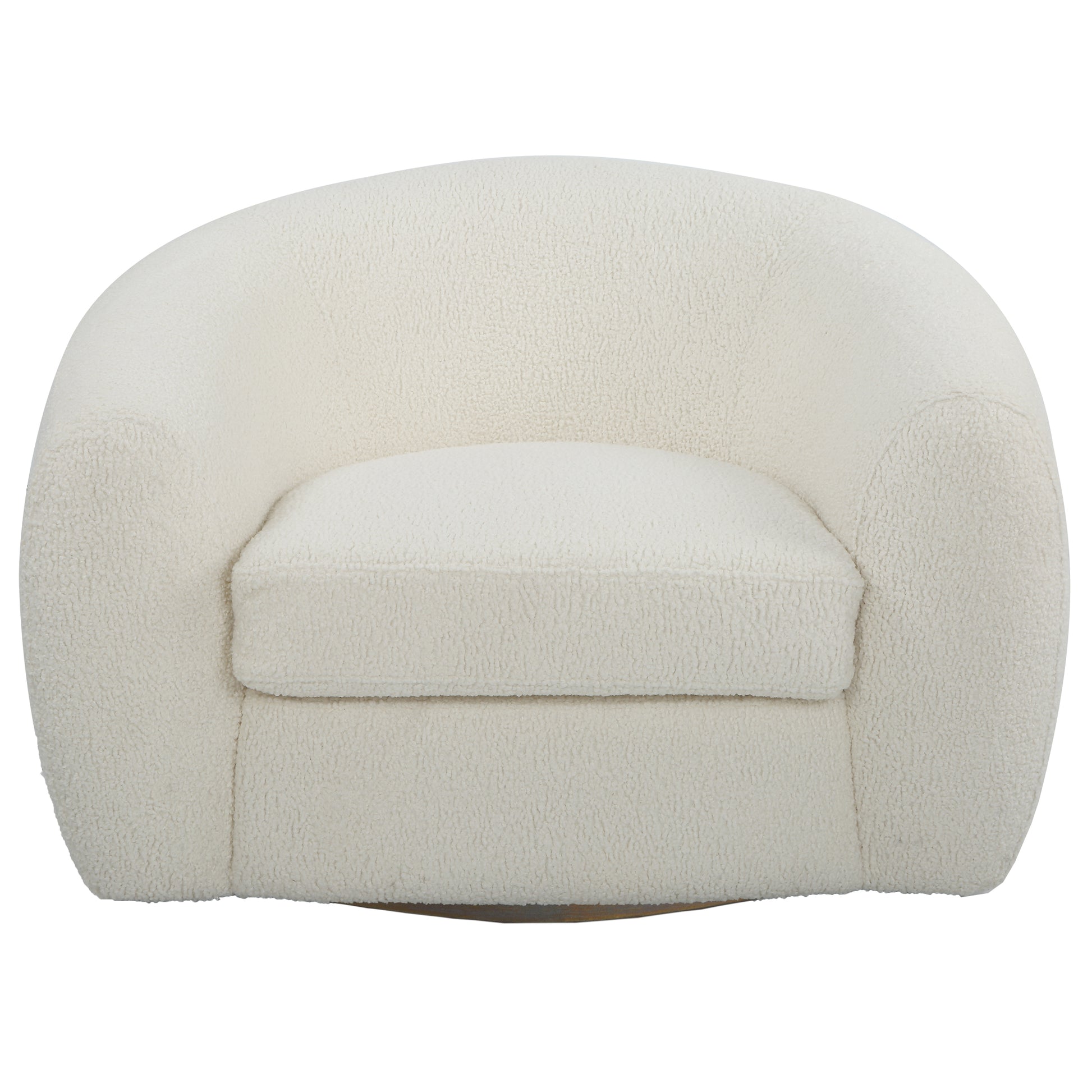 Uttermost Capra  Art Deco White Swivel Chair | Accent Chairs | Modishstore - 2