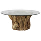 Uttermost Driftwood Glass Top Large Coffee Table | Coffee Tables | Modishstore