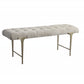 Uttermost Imperial Upholstered Gray Bench | Benches | Modishstore - 4
