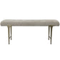 Uttermost Imperial Upholstered Gray Bench | Benches | Modishstore - 6