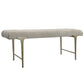 Uttermost Imperial Upholstered Gray Bench | Benches | Modishstore - 7