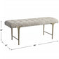 Uttermost Imperial Upholstered Gray Bench | Benches | Modishstore - 3