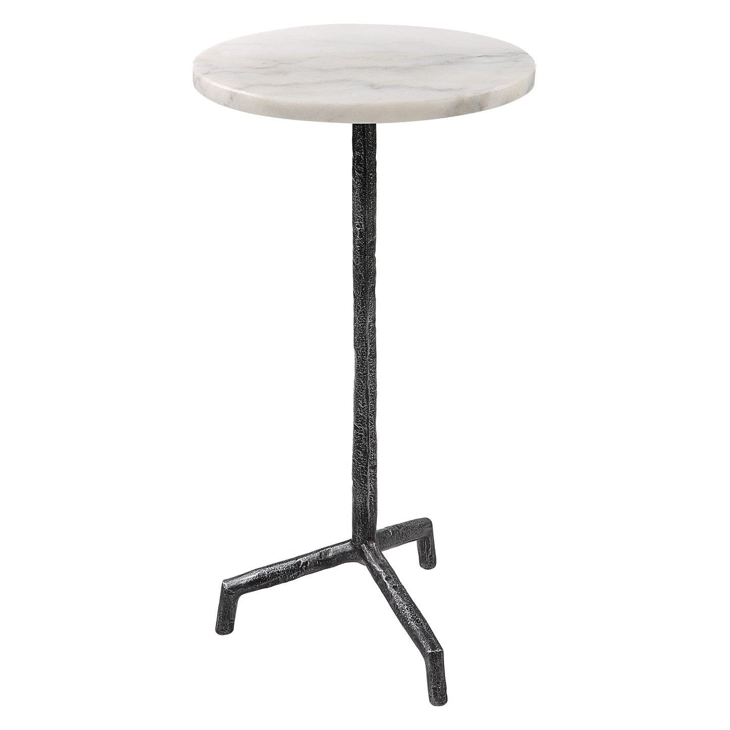 Uttermost Puritan White Marble Drink Table | End Tables | Modishstore - 4