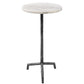 Uttermost Puritan White Marble Drink Table | End Tables | Modishstore - 2