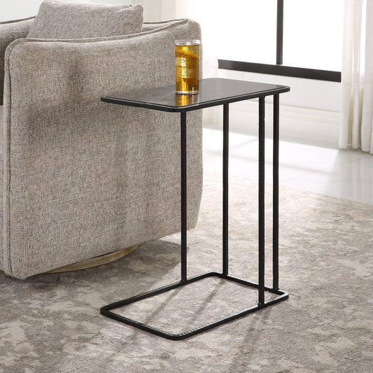 Uttermost Cavern Stone & Iron Accent Table | Accent Tables | Modishstore