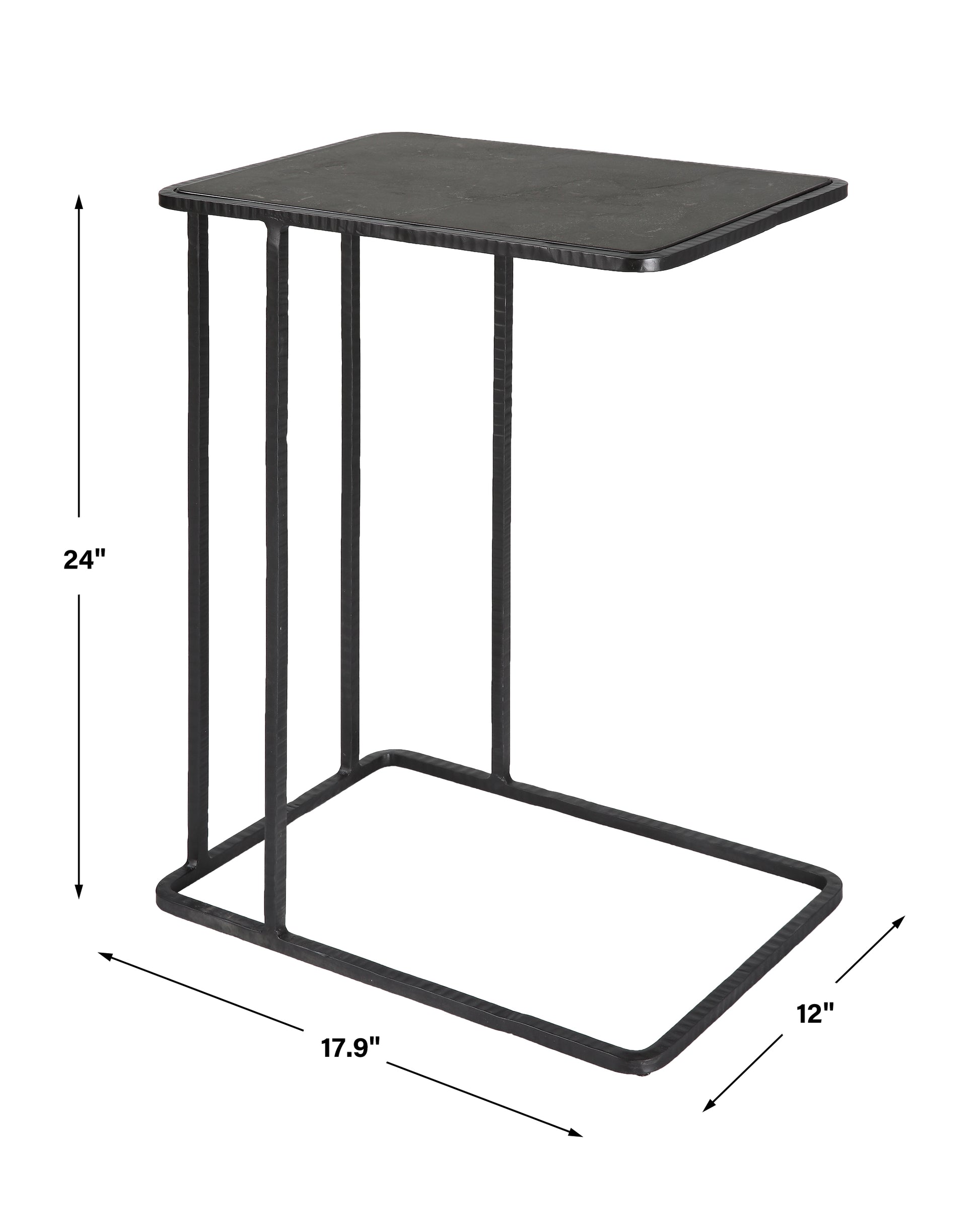 Uttermost Cavern Stone & Iron Accent Table | Accent Tables | Modishstore - 3