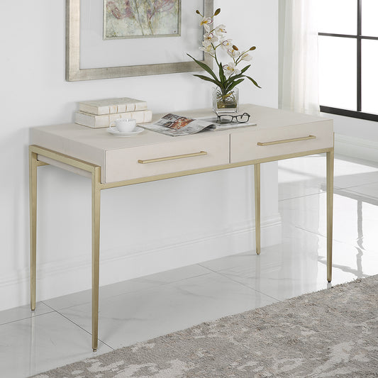 Uttermost Jewel Modern White Desk | Desks | Modishstore