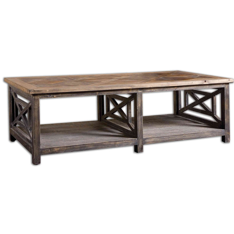 Uttermost Spiro Reclaimed Wood Cocktail Table | Bar Tables | Modishstore