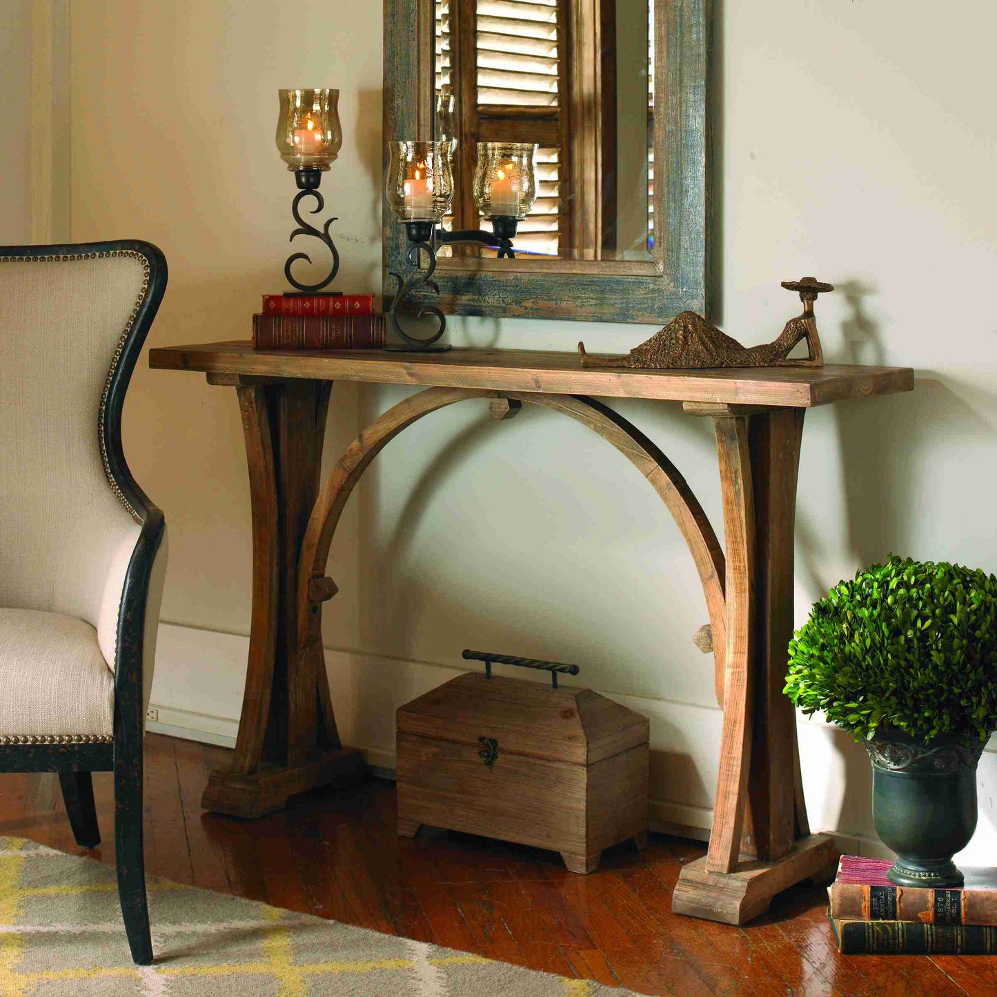 Uttermost Genessis Reclaimed Wood Console Table | Console Tables | Modishstore - 2