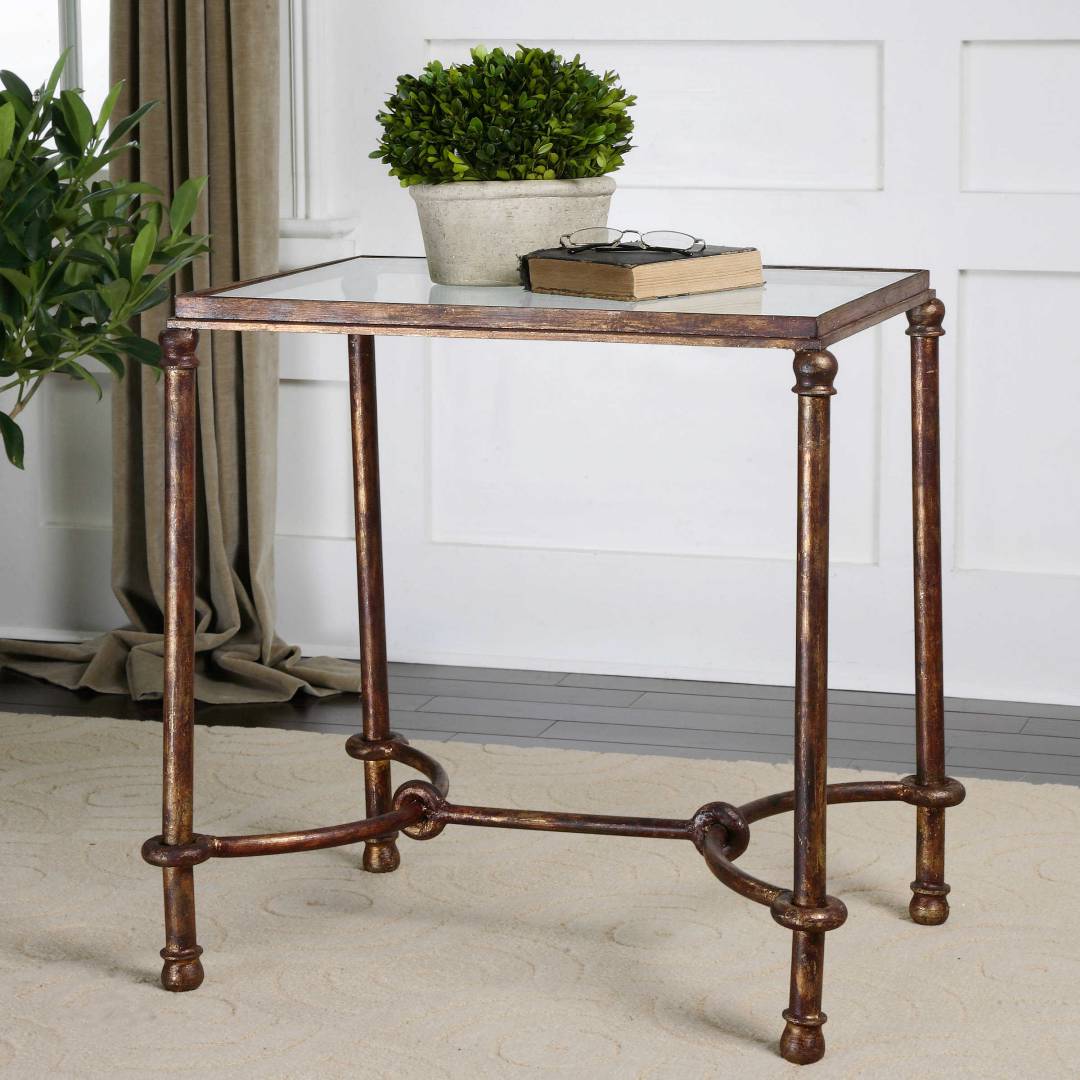 Uttermost Warring Iron End Table | Modishstore | End Tables