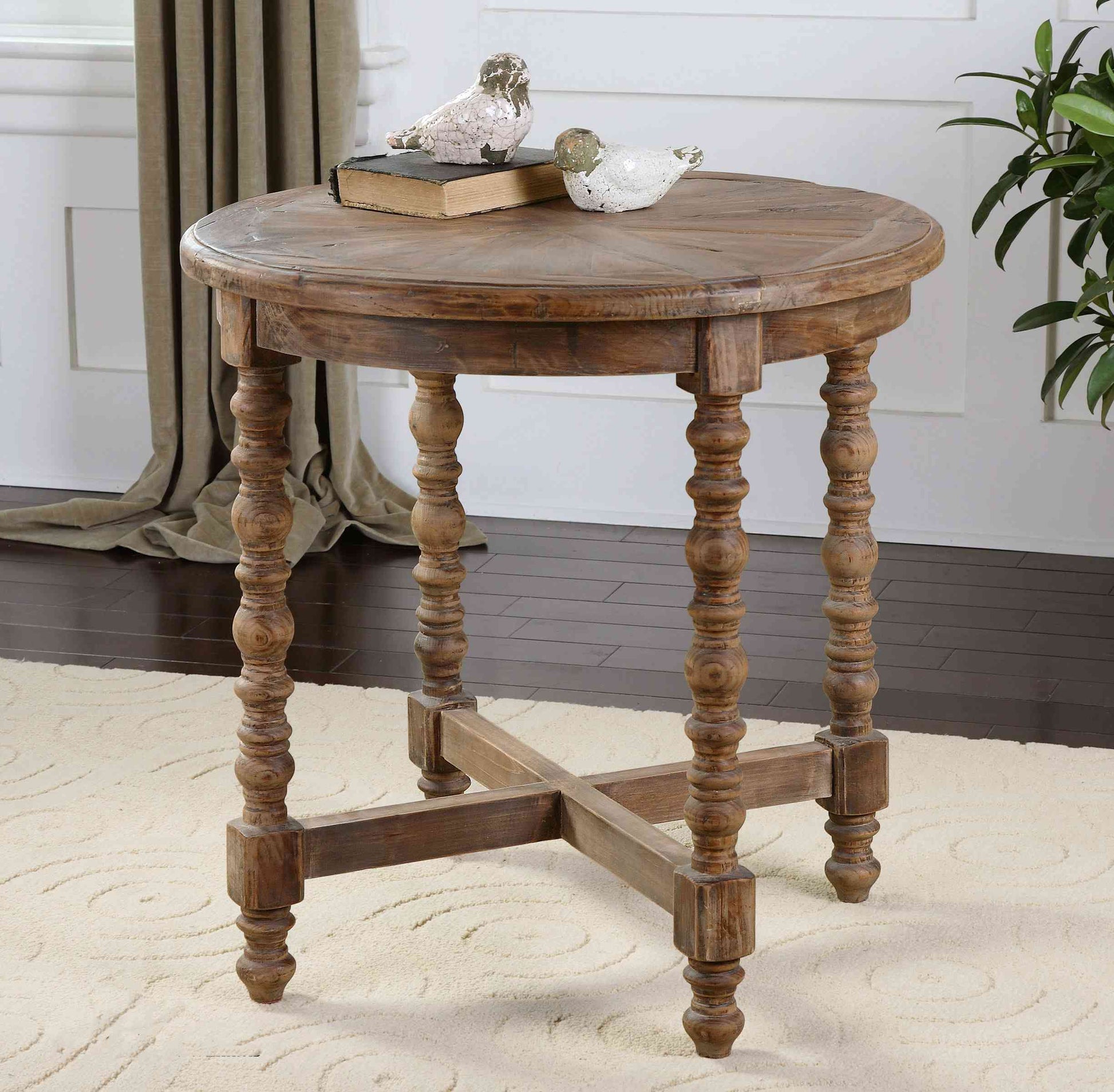 Uttermost Samuelle Wooden End Table | End Tables | Modishstore - 4