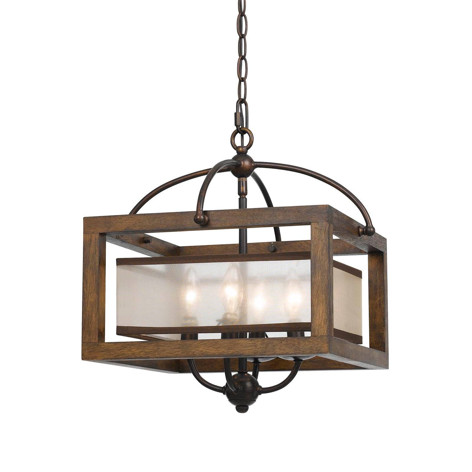 Cal Lighting FX-3536/1C 60W X 4 Semi-Flush Pendant-2