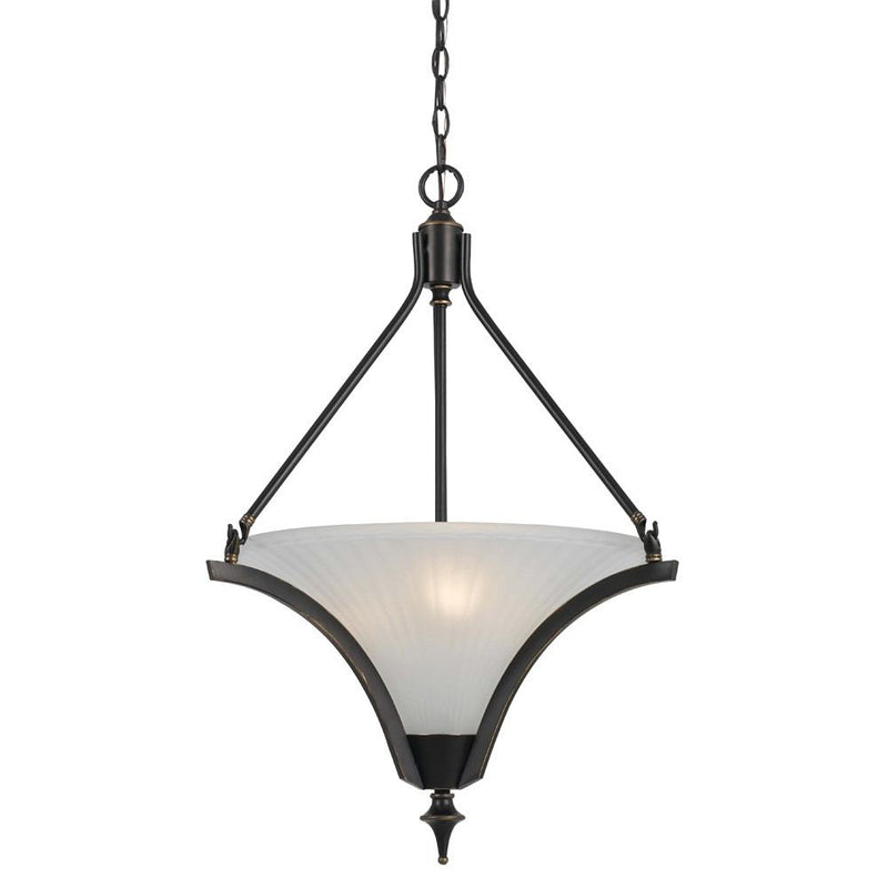 Cal Lighting FX-3541/1P 60W X 3 Rockwood Pendant Fixture | Modishstore | Pendant Lamps